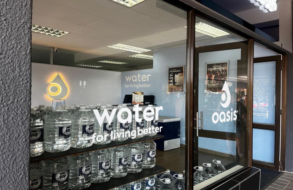 Water for living better storefront branding